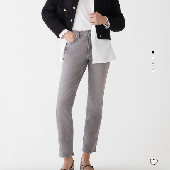 NWT Jcrew 9" vintage slim-straight jean in Grey Dove wash T27 - Picture 2 of 3